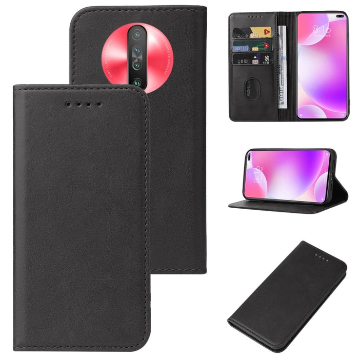 Caja de teléfono de cuero con cierre magnético, For Xiaomi Redmi 8, For Xiaomi Redmi 8A Pro, For Xiaomi Redmi 10X Pro 5G, For Xiaomi Redmi Note 9T, For Xiaomi Mi 10T Lite 5G, For Xiaomi 12S Ultra, For Xiaomi Black Shark 3S                              ...