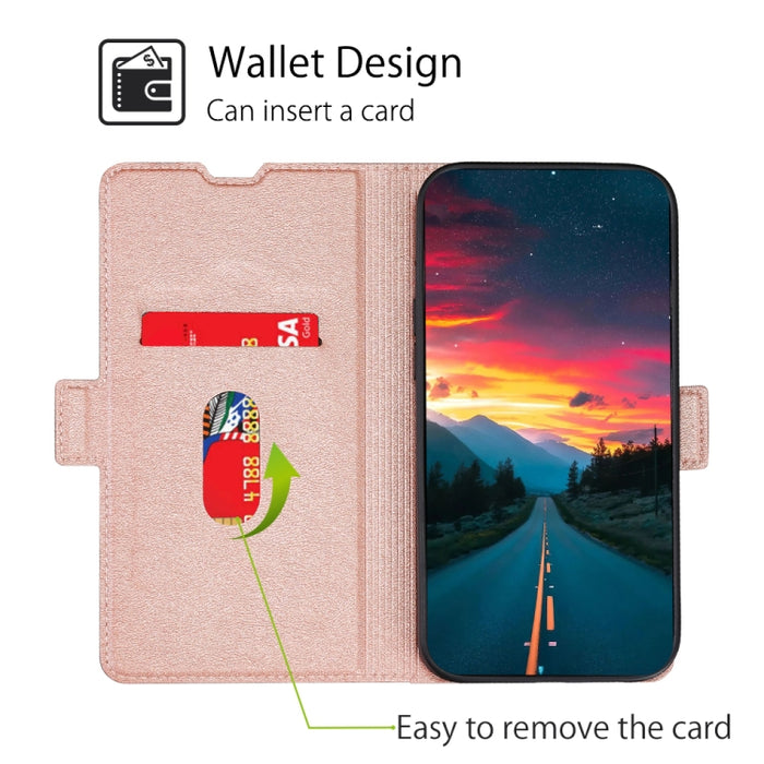 Estuche para teléfono de cuero con tapa horizontal y hebilla lateral ultradelgada de voltaje, For OnePlus Ace Pro 5G, For TCL 305i, For Xiaomi Redmi K50 Ultra/Xiaomi 12T/Xiaomi 12T Pro, For Asus Zenfone 9, For Huawei nova Y90 4G