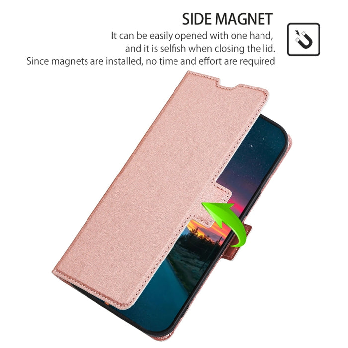 Estuche para teléfono de cuero con tapa horizontal y hebilla lateral ultradelgada de voltaje, For OnePlus Ace Pro 5G, For TCL 305i, For Xiaomi Redmi K50 Ultra/Xiaomi 12T/Xiaomi 12T Pro, For Asus Zenfone 9, For Huawei nova Y90 4G