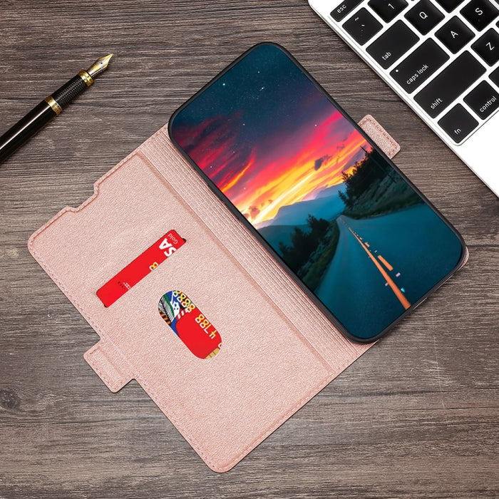 Estuche para teléfono de cuero con tapa horizontal y hebilla lateral ultradelgada de voltaje, For OnePlus Ace Pro 5G, For TCL 305i, For Xiaomi Redmi K50 Ultra/Xiaomi 12T/Xiaomi 12T Pro, For Asus Zenfone 9, For Huawei nova Y90 4G