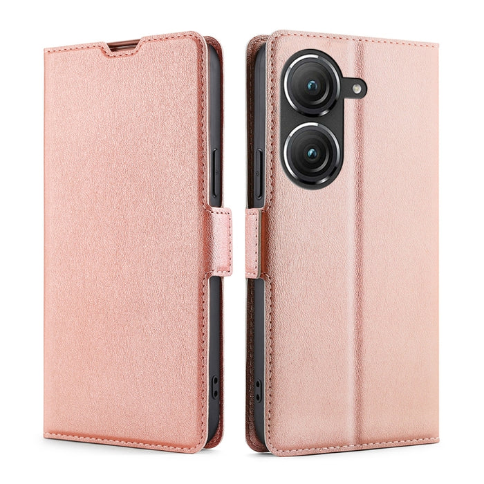 Estuche para teléfono de cuero con tapa horizontal y hebilla lateral ultradelgada de voltaje, For OnePlus Ace Pro 5G, For TCL 305i, For Xiaomi Redmi K50 Ultra/Xiaomi 12T/Xiaomi 12T Pro, For Asus Zenfone 9, For Huawei nova Y90 4G