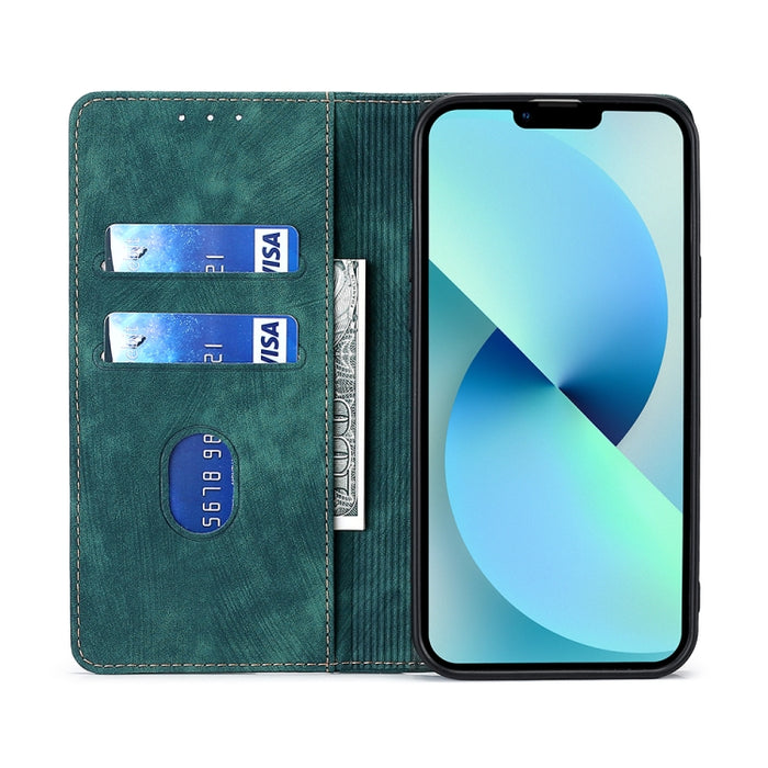 Estuche para teléfono de cuero magnético con cepillo antirrobo RFID, For OnePlus Ace Pro 5G, For TCL 305i, For Xiaomi Redmi K50 Ultra/Xiaomi 12T/Xiaomi 12T Pro, For Asus Zenfone 9, For Huawei nova Y90 4G