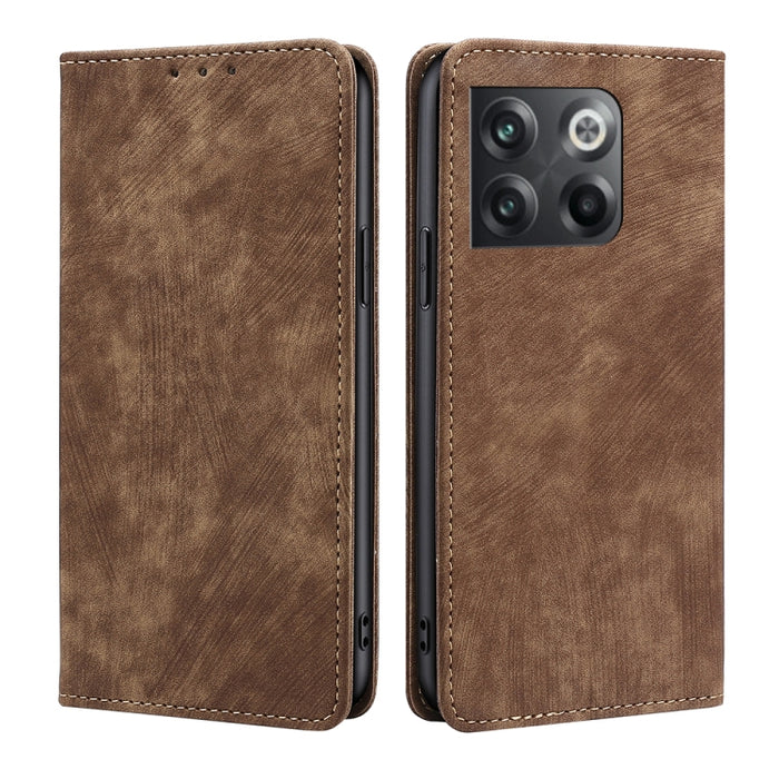 Estuche para teléfono de cuero magnético con cepillo antirrobo RFID, For OnePlus Ace Pro 5G, For TCL 305i, For Xiaomi Redmi K50 Ultra/Xiaomi 12T/Xiaomi 12T Pro, For Asus Zenfone 9, For Huawei nova Y90 4G