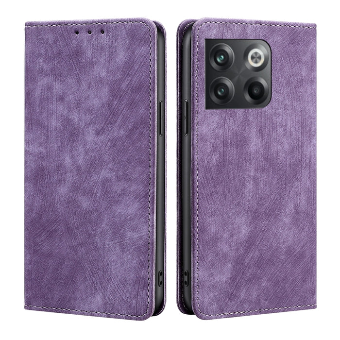 Estuche para teléfono de cuero magnético con cepillo antirrobo RFID, For OnePlus Ace Pro 5G, For TCL 305i, For Xiaomi Redmi K50 Ultra/Xiaomi 12T/Xiaomi 12T Pro, For Asus Zenfone 9, For Huawei nova Y90 4G