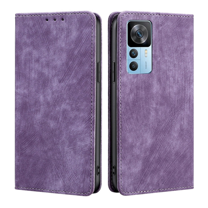 Estuche para teléfono de cuero magnético con cepillo antirrobo RFID, For OnePlus Ace Pro 5G, For TCL 305i, For Xiaomi Redmi K50 Ultra/Xiaomi 12T/Xiaomi 12T Pro, For Asus Zenfone 9, For Huawei nova Y90 4G