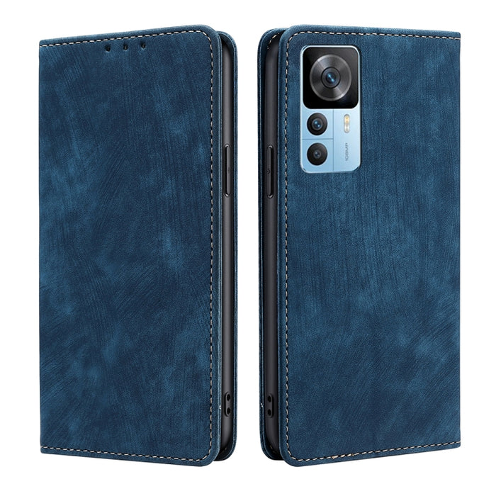 Estuche para teléfono de cuero magnético con cepillo antirrobo RFID, For OnePlus Ace Pro 5G, For TCL 305i, For Xiaomi Redmi K50 Ultra/Xiaomi 12T/Xiaomi 12T Pro, For Asus Zenfone 9, For Huawei nova Y90 4G