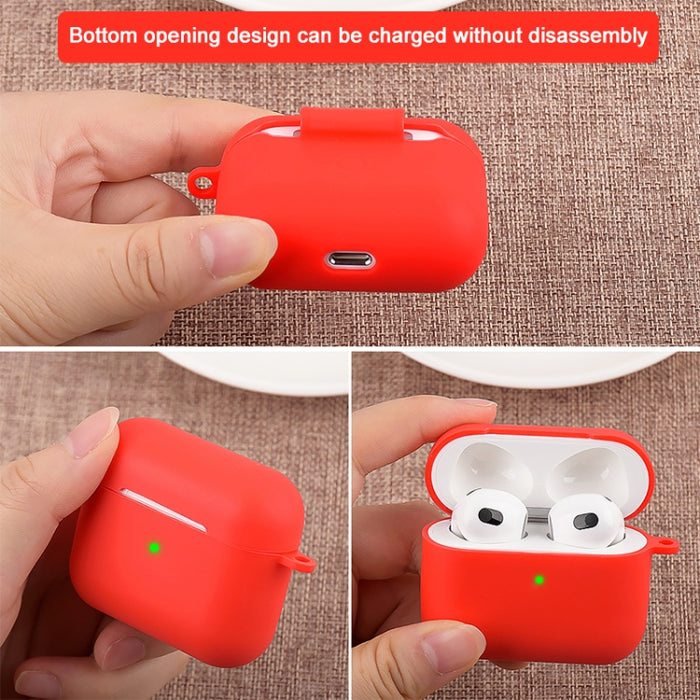 Funda protectora de silicona 5 en 1 para auriculares + bolsa para auriculares + hebilla para auriculares + gancho + juego de cuerda antipérdida
