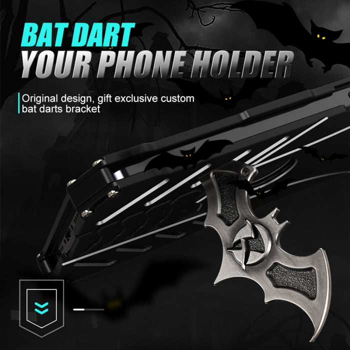 R-JUST Batman Funda protectora de metal para teléfono móvil