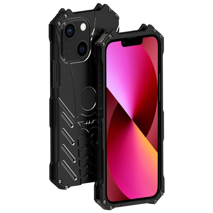 R-JUST Batman Funda protectora de metal para teléfono móvil