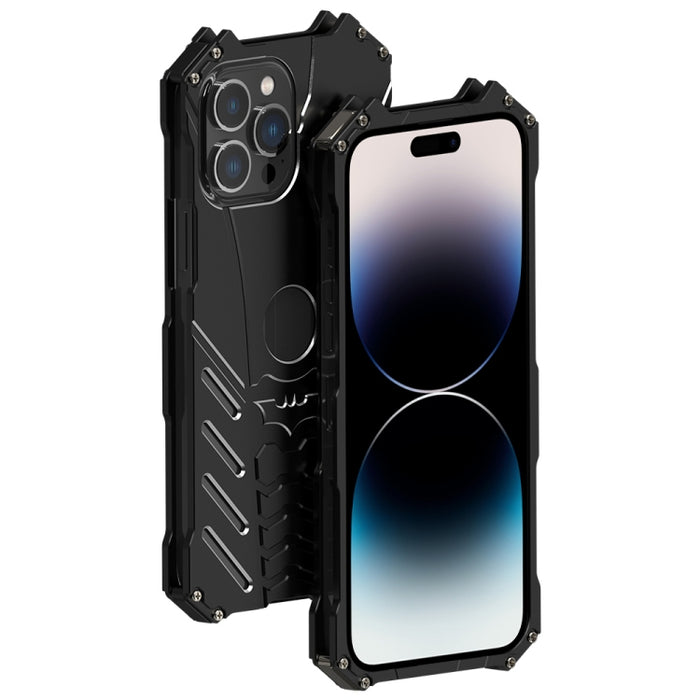 R-JUST Batman Funda protectora de metal para teléfono móvil