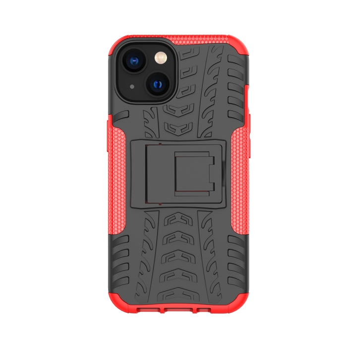 Funda para teléfono con textura de neumático TPU + PC con soporte