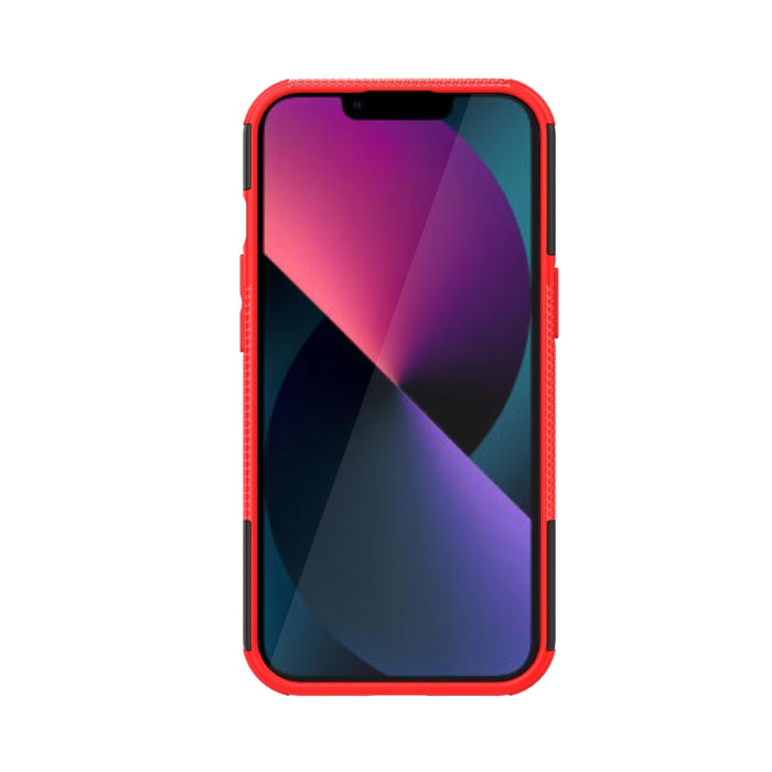 Funda para teléfono con textura de neumático TPU + PC con soporte