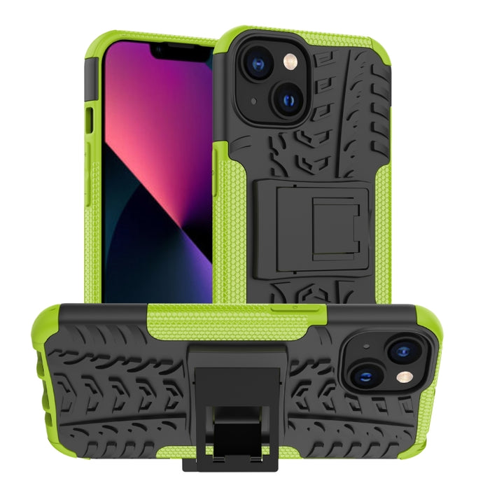 Funda para teléfono con textura de neumático TPU + PC con soporte