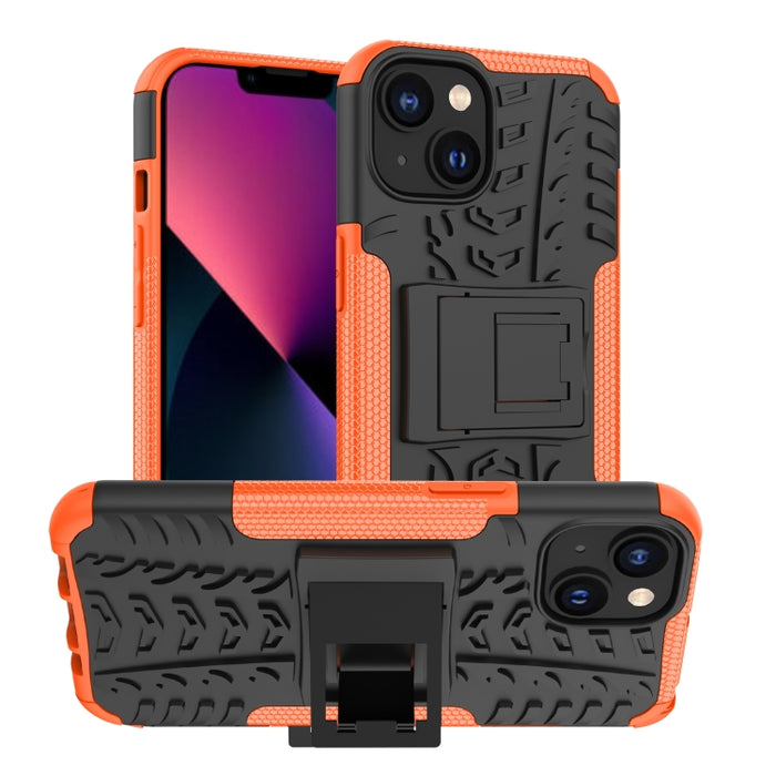 Funda para teléfono con textura de neumático TPU + PC con soporte
