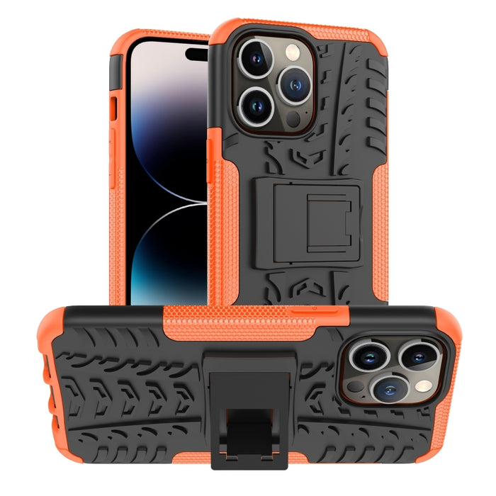 Funda para teléfono con textura de neumático TPU + PC con soporte