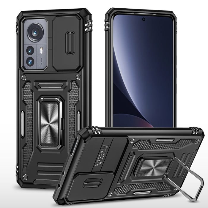 Armor PC + TPU Funda protectora para teléfono con cámara, For Xiaomi 12