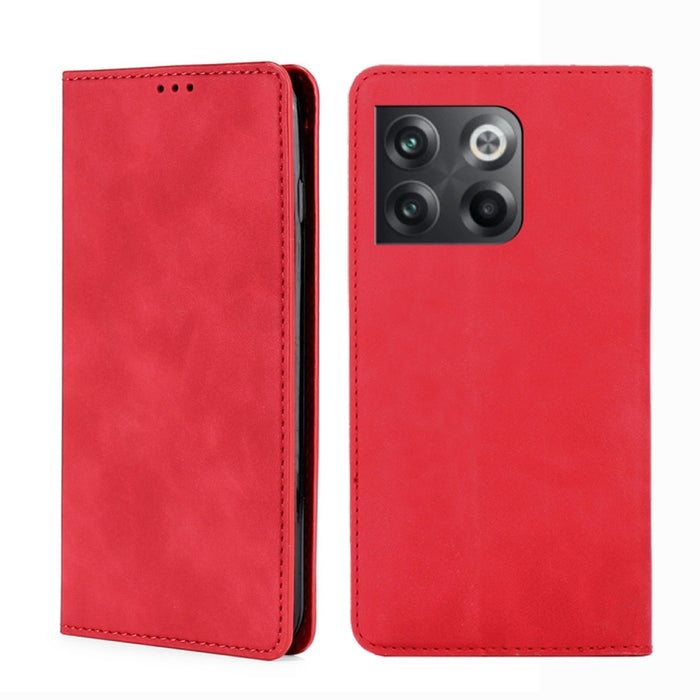 Estuche para teléfono de cuero con tapa horizontal magnética con sensación de piel, For OnePlus Ace Pro 5G, For TCL 305i, For Xiaomi Redmi K50 Ultra/Xiaomi 12T/Xiaomi 12T Pro, For Asus Zenfone 9, For Huawei nova Y90 4G
