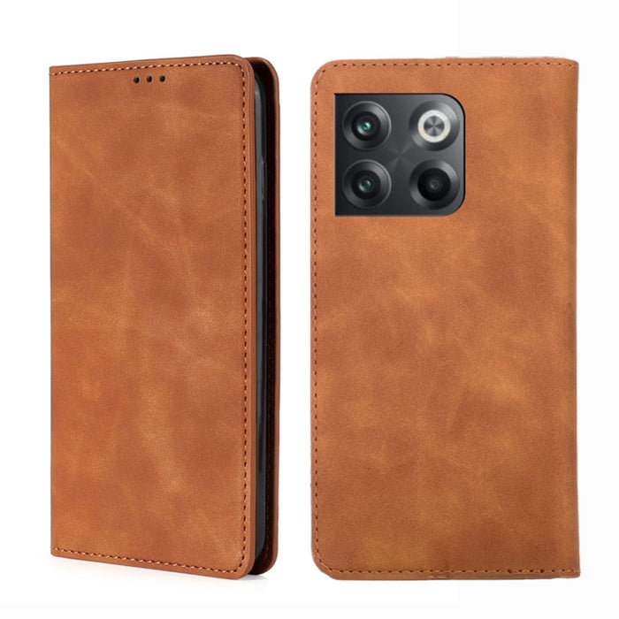 Estuche para teléfono de cuero con tapa horizontal magnética con sensación de piel, For OnePlus Ace Pro 5G, For TCL 305i, For Xiaomi Redmi K50 Ultra/Xiaomi 12T/Xiaomi 12T Pro, For Asus Zenfone 9, For Huawei nova Y90 4G