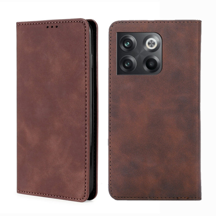 Estuche para teléfono de cuero con tapa horizontal magnética con sensación de piel, For OnePlus Ace Pro 5G, For TCL 305i, For Xiaomi Redmi K50 Ultra/Xiaomi 12T/Xiaomi 12T Pro, For Asus Zenfone 9, For Huawei nova Y90 4G