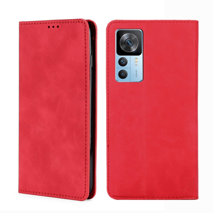 Estuche para teléfono de cuero con tapa horizontal magnética con sensación de piel, For OnePlus Ace Pro 5G, For TCL 305i, For Xiaomi Redmi K50 Ultra/Xiaomi 12T/Xiaomi 12T Pro, For Asus Zenfone 9, For Huawei nova Y90 4G