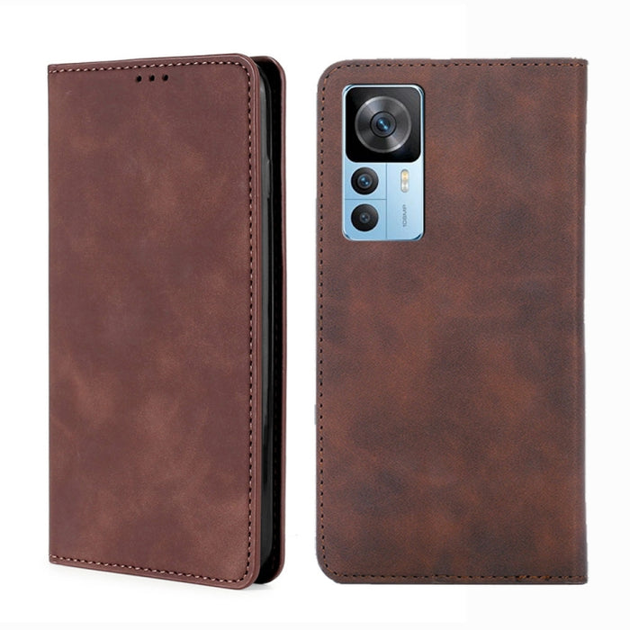 Estuche para teléfono de cuero con tapa horizontal magnética con sensación de piel, For OnePlus Ace Pro 5G, For TCL 305i, For Xiaomi Redmi K50 Ultra/Xiaomi 12T/Xiaomi 12T Pro, For Asus Zenfone 9, For Huawei nova Y90 4G