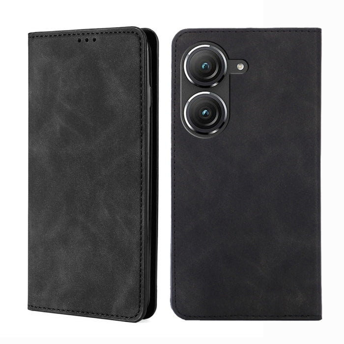 Estuche para teléfono de cuero con tapa horizontal magnética con sensación de piel, For OnePlus Ace Pro 5G, For TCL 305i, For Xiaomi Redmi K50 Ultra/Xiaomi 12T/Xiaomi 12T Pro, For Asus Zenfone 9, For Huawei nova Y90 4G