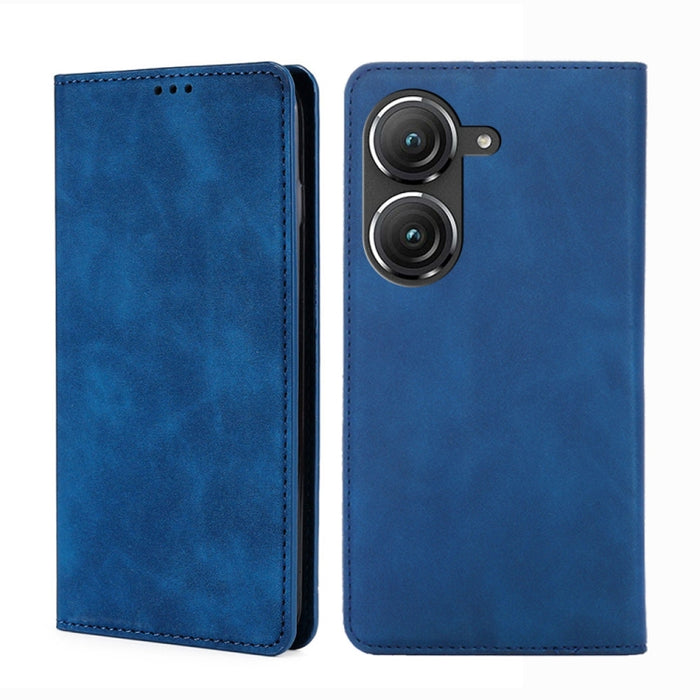 Estuche para teléfono de cuero con tapa horizontal magnética con sensación de piel, For OnePlus Ace Pro 5G, For TCL 305i, For Xiaomi Redmi K50 Ultra/Xiaomi 12T/Xiaomi 12T Pro, For Asus Zenfone 9, For Huawei nova Y90 4G