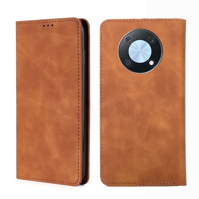 Estuche para teléfono de cuero con tapa horizontal magnética con sensación de piel, For OnePlus Ace Pro 5G, For TCL 305i, For Xiaomi Redmi K50 Ultra/Xiaomi 12T/Xiaomi 12T Pro, For Asus Zenfone 9, For Huawei nova Y90 4G