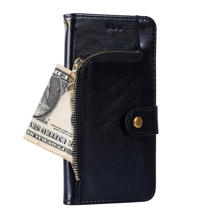 Funda de cuero con cremallera para teléfono, For OnePlus Ace Pro 5G, For TCL 305i, For Xiaomi Redmi K50 Ultra/Xiaomi 12T/Xiaomi 12T Pro, For Asus Zenfone 9, For Huawei nova Y90 4G