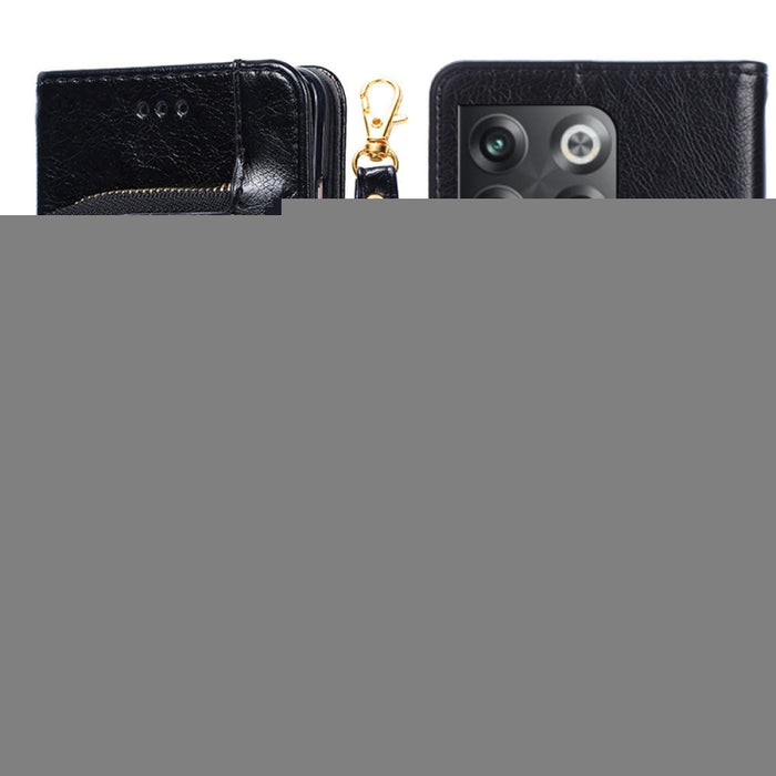 Funda de cuero con cremallera para teléfono, For OnePlus Ace Pro 5G, For TCL 305i, For Xiaomi Redmi K50 Ultra/Xiaomi 12T/Xiaomi 12T Pro, For Asus Zenfone 9, For Huawei nova Y90 4G