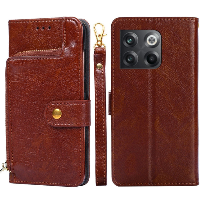 Funda de cuero con cremallera para teléfono, For OnePlus Ace Pro 5G, For TCL 305i, For Xiaomi Redmi K50 Ultra/Xiaomi 12T/Xiaomi 12T Pro, For Asus Zenfone 9, For Huawei nova Y90 4G