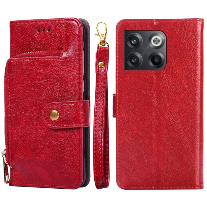 Funda de cuero con cremallera para teléfono, For OnePlus Ace Pro 5G, For TCL 305i, For Xiaomi Redmi K50 Ultra/Xiaomi 12T/Xiaomi 12T Pro, For Asus Zenfone 9, For Huawei nova Y90 4G