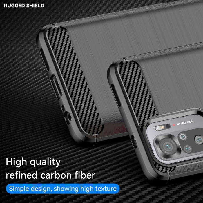 Funda de teléfono TPU a prueba de golpes de fibra de carbono con textura cepillada, For Xiaomi Redmi Note 11SE 4G, For vivo Y30 5G, For vivo Y33E 5G, For OPPO A77 4G, For OnePlus Nord N20 SE