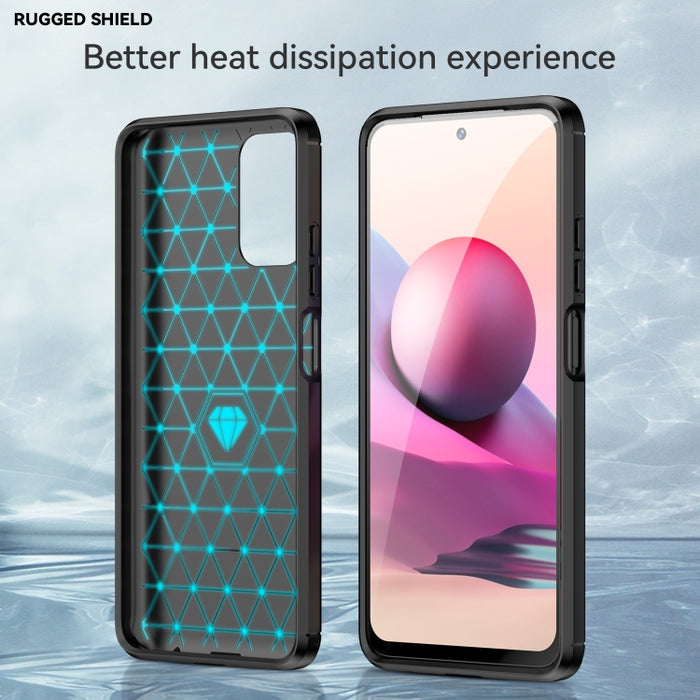 Funda de teléfono TPU a prueba de golpes de fibra de carbono con textura cepillada, For Xiaomi Redmi Note 11SE 4G, For vivo Y30 5G, For vivo Y33E 5G, For OPPO A77 4G, For OnePlus Nord N20 SE