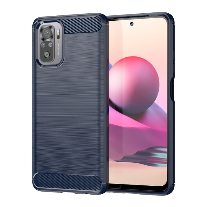 Funda de teléfono TPU a prueba de golpes de fibra de carbono con textura cepillada, For Xiaomi Redmi Note 11SE 4G, For vivo Y30 5G, For vivo Y33E 5G, For OPPO A77 4G, For OnePlus Nord N20 SE