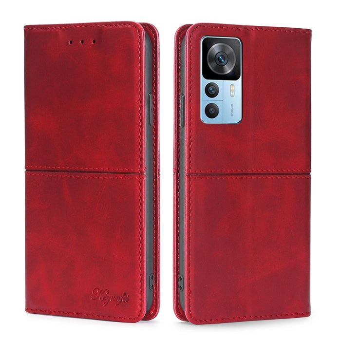 Estuche para teléfono de cuero con tapa horizontal magnética con textura de vaca, For OnePlus Ace Pro 5G, For TCL 305i, For Xiaomi Redmi K50 Ultra/Xiaomi 12T/Xiaomi 12T Pro, For Asus Zenfone 9, For Huawei nova Y90 4G