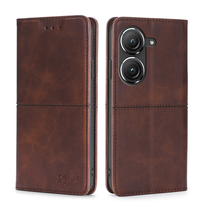 Estuche para teléfono de cuero con tapa horizontal magnética con textura de vaca, For OnePlus Ace Pro 5G, For TCL 305i, For Xiaomi Redmi K50 Ultra/Xiaomi 12T/Xiaomi 12T Pro, For Asus Zenfone 9, For Huawei nova Y90 4G