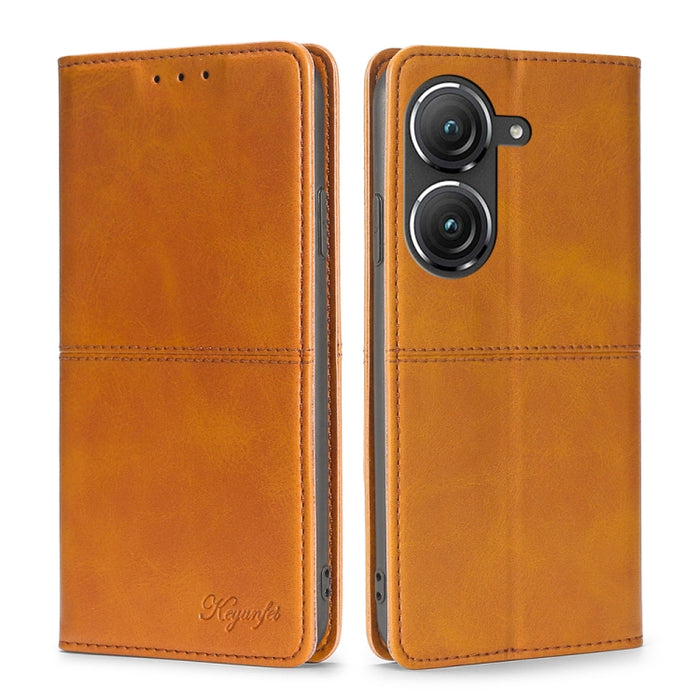 Estuche para teléfono de cuero con tapa horizontal magnética con textura de vaca, For OnePlus Ace Pro 5G, For TCL 305i, For Xiaomi Redmi K50 Ultra/Xiaomi 12T/Xiaomi 12T Pro, For Asus Zenfone 9, For Huawei nova Y90 4G