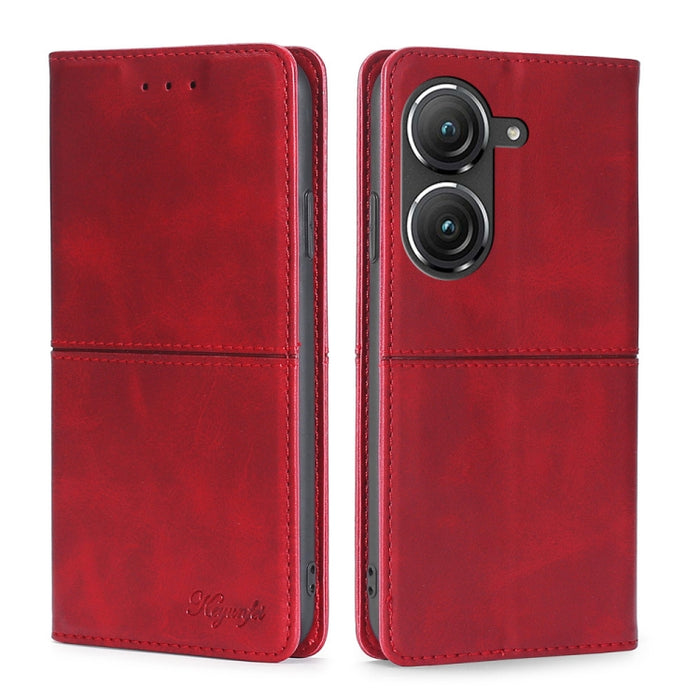 Estuche para teléfono de cuero con tapa horizontal magnética con textura de vaca, For OnePlus Ace Pro 5G, For TCL 305i, For Xiaomi Redmi K50 Ultra/Xiaomi 12T/Xiaomi 12T Pro, For Asus Zenfone 9, For Huawei nova Y90 4G