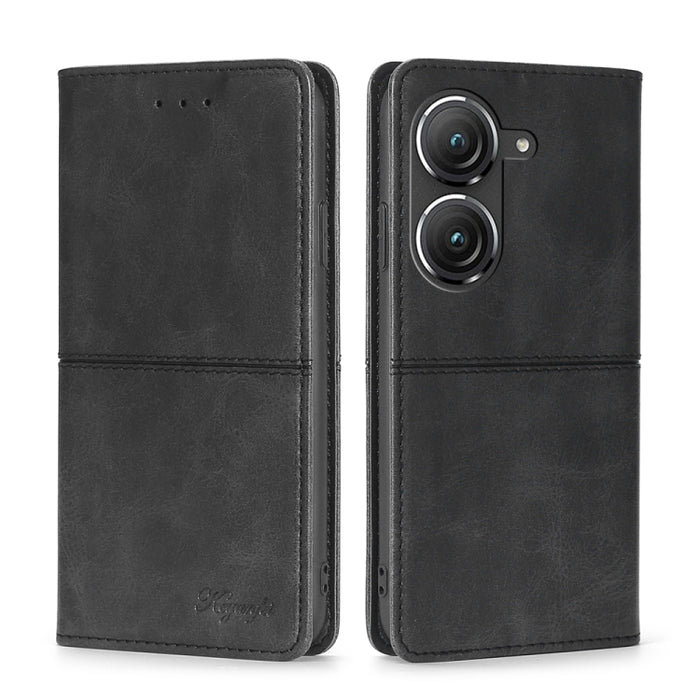 Estuche para teléfono de cuero con tapa horizontal magnética con textura de vaca, For OnePlus Ace Pro 5G, For TCL 305i, For Xiaomi Redmi K50 Ultra/Xiaomi 12T/Xiaomi 12T Pro, For Asus Zenfone 9, For Huawei nova Y90 4G