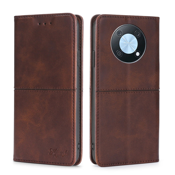 Estuche para teléfono de cuero con tapa horizontal magnética con textura de vaca, For OnePlus Ace Pro 5G, For TCL 305i, For Xiaomi Redmi K50 Ultra/Xiaomi 12T/Xiaomi 12T Pro, For Asus Zenfone 9, For Huawei nova Y90 4G
