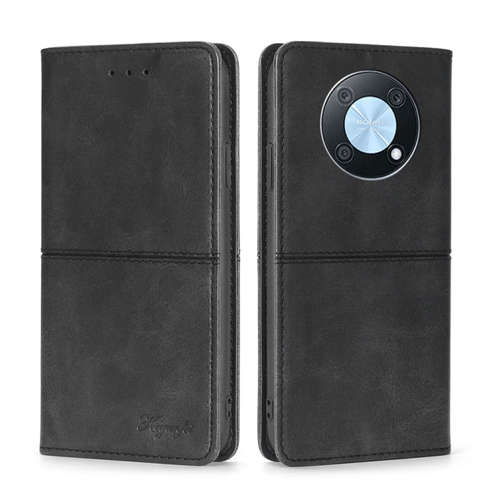 Estuche para teléfono de cuero con tapa horizontal magnética con textura de vaca, For OnePlus Ace Pro 5G, For TCL 305i, For Xiaomi Redmi K50 Ultra/Xiaomi 12T/Xiaomi 12T Pro, For Asus Zenfone 9, For Huawei nova Y90 4G