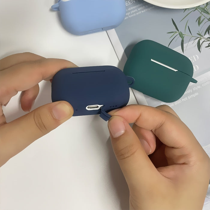 Funda protectora de silicona para auriculares con hebilla