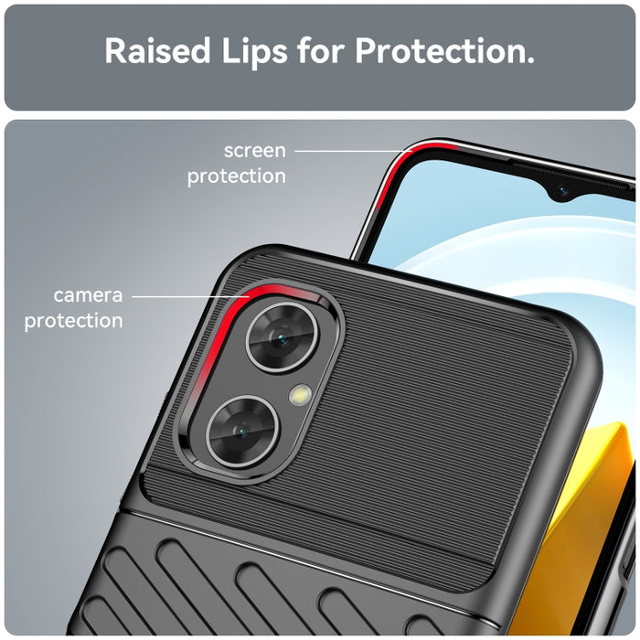 Estuche protector de teléfono suave TPU a prueba de golpes Thunderbolt, For Xiaomi Poco M4 5G Global, For Xiaomi Poco M5 4G