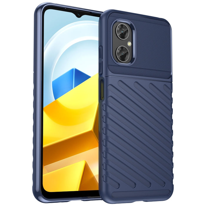 Estuche protector de teléfono suave TPU a prueba de golpes Thunderbolt, For Xiaomi Poco M4 5G Global, For Xiaomi Poco M5 4G