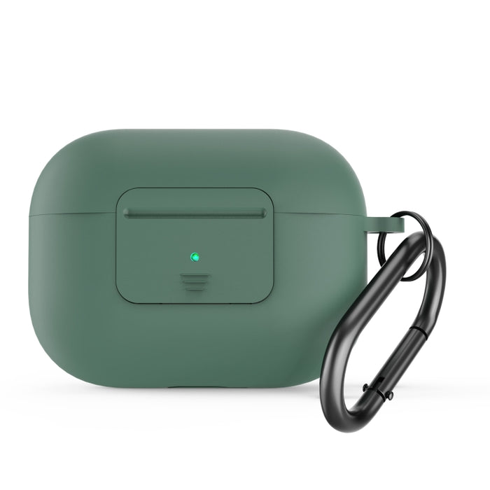 Funda protectora de PC de silicona para auriculares con botón de interruptor y hebilla