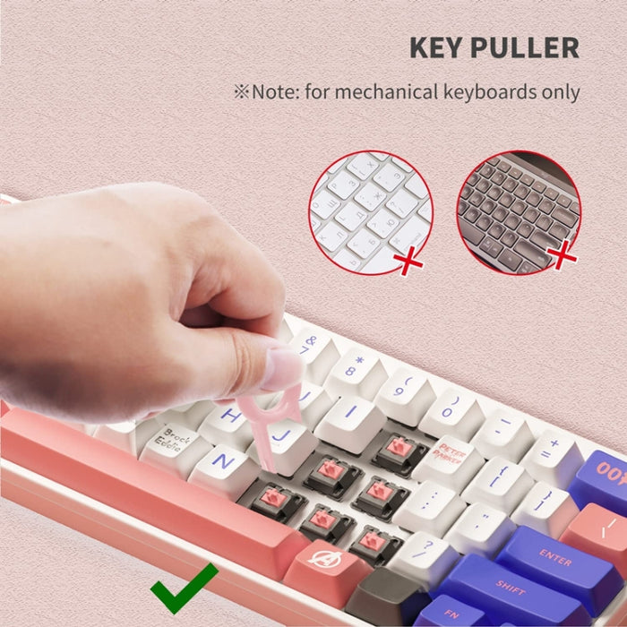 Q6E 7 en 1 Juego de herramientas de limpieza de teclado de computadora con auriculares Bluetooth