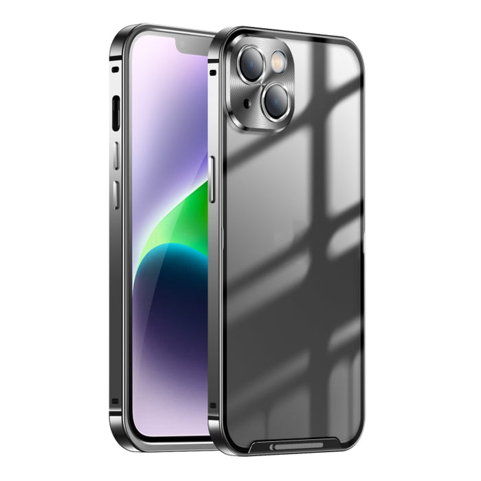 Estuche de teléfono de metal esmerilado