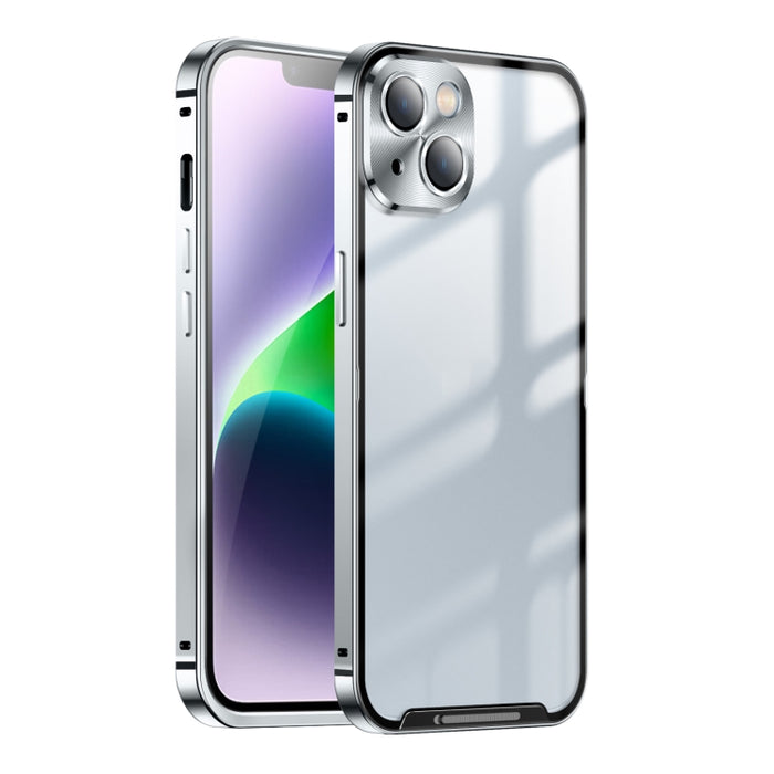 Estuche de teléfono de metal esmerilado