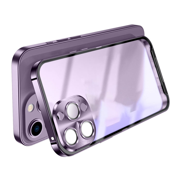 Estuche de teléfono de metal esmerilado